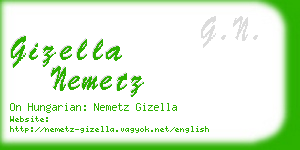 gizella nemetz business card